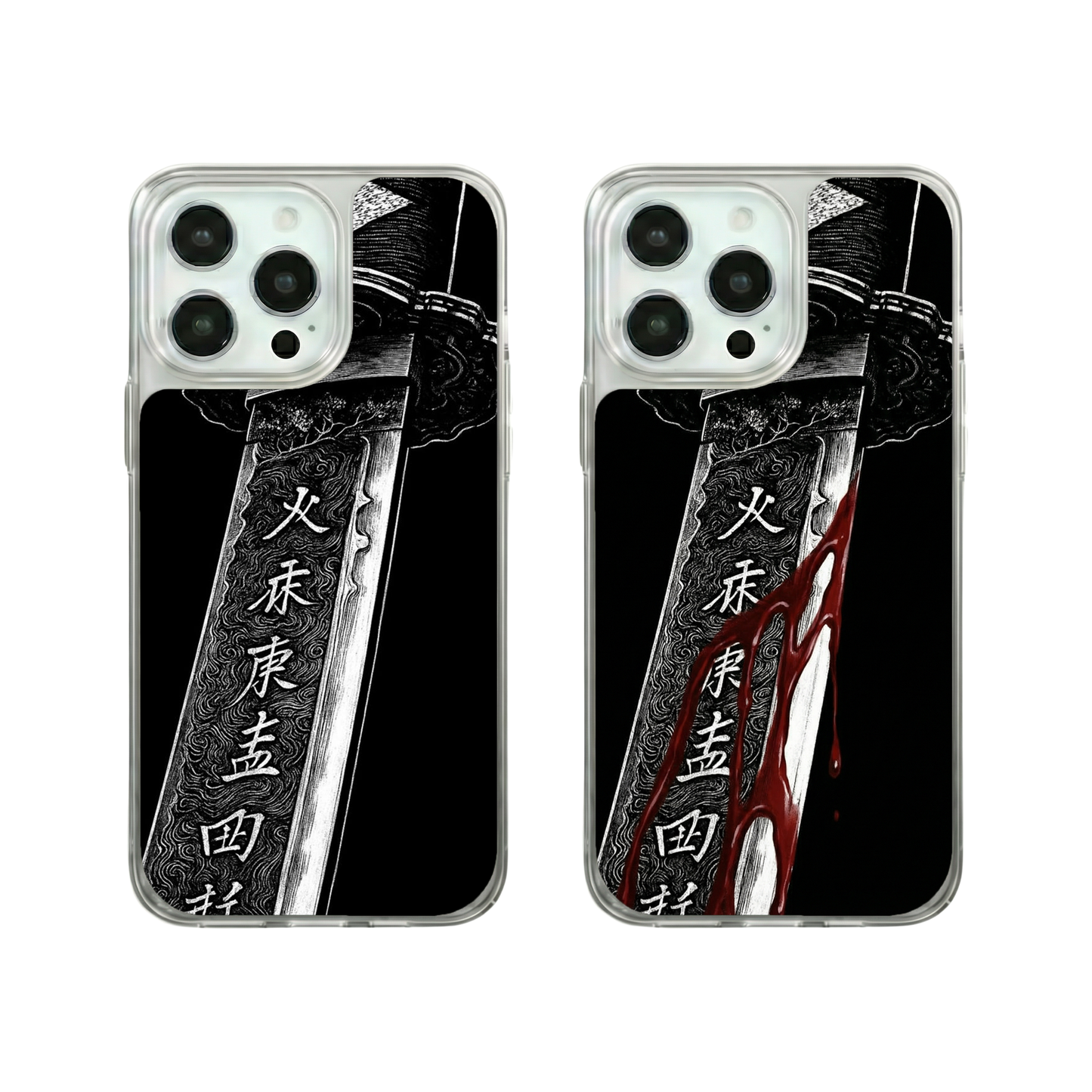 Kanlı Katana 3D Kılıf