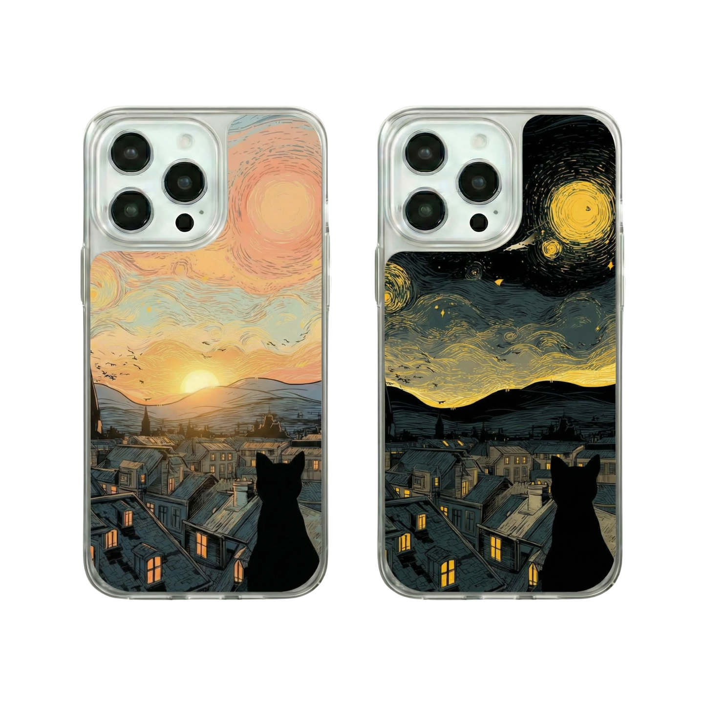 Manzaradaki Kedi 3D Kılıf