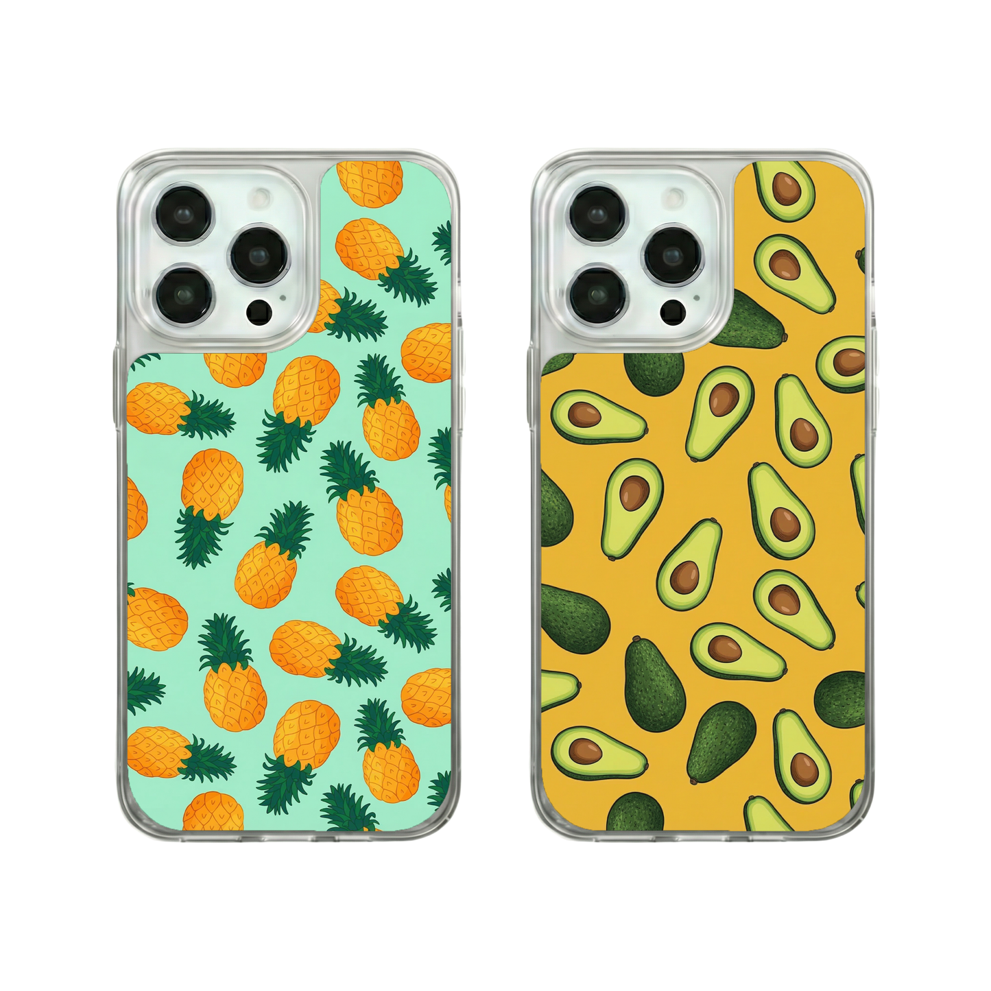 Ananas ile Avokado 3D Kılıf